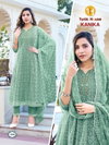 Kanika By Tunic House Georgette Surat Kurti With Bottom Dupatta Wholesale Market